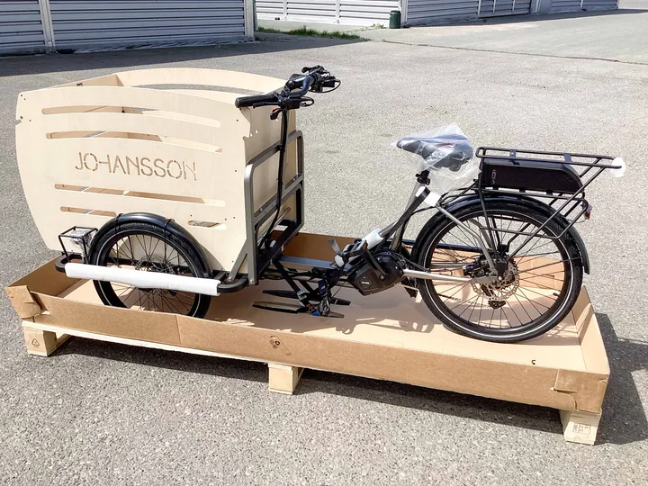 Johansson Fiete Vario Dog Lastenrad / E-Bike Brose Drive S, 9-Gang Kettenschaltung